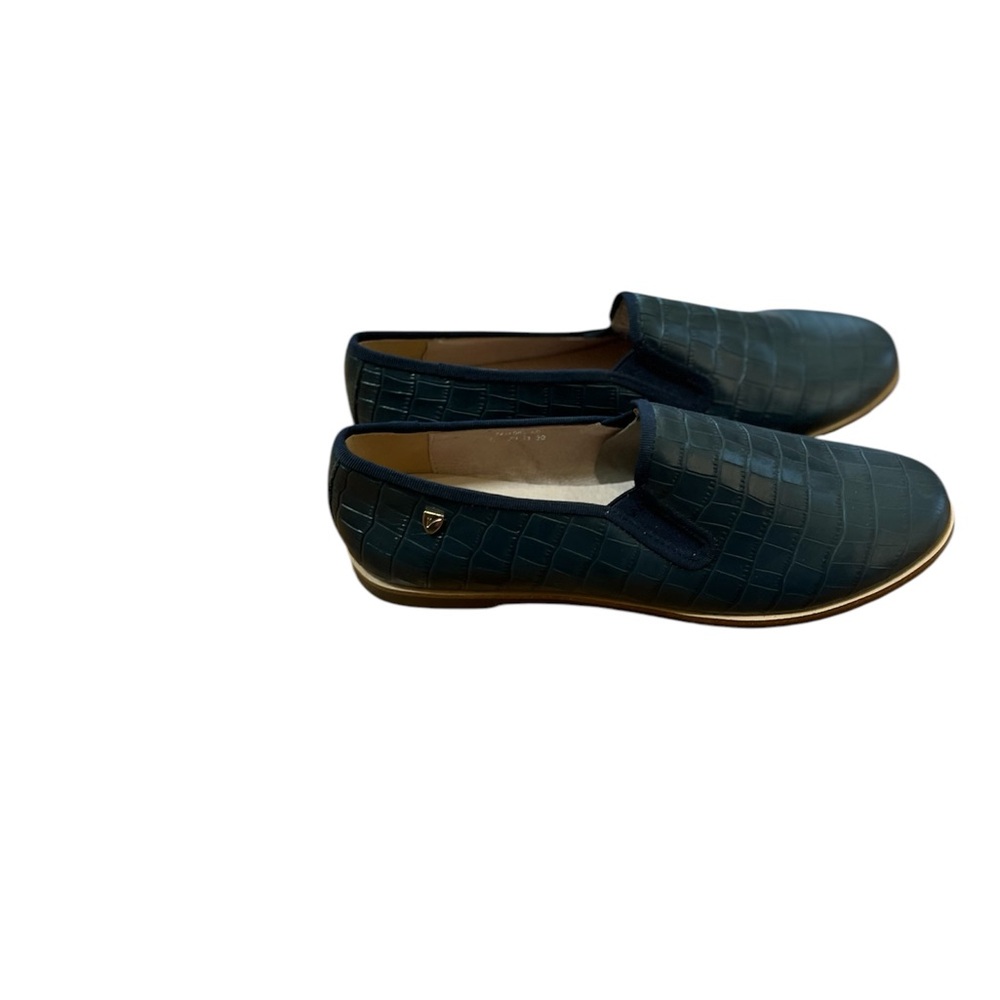 Venettini Blue Flats Slip-On Shoes